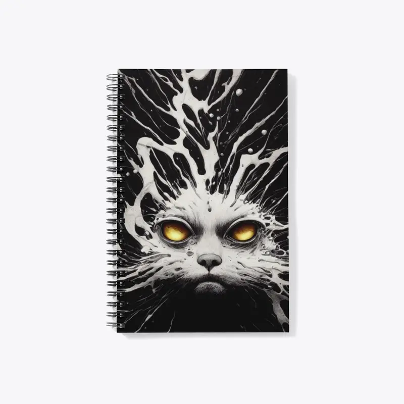 Angry cat with Dripping explosion